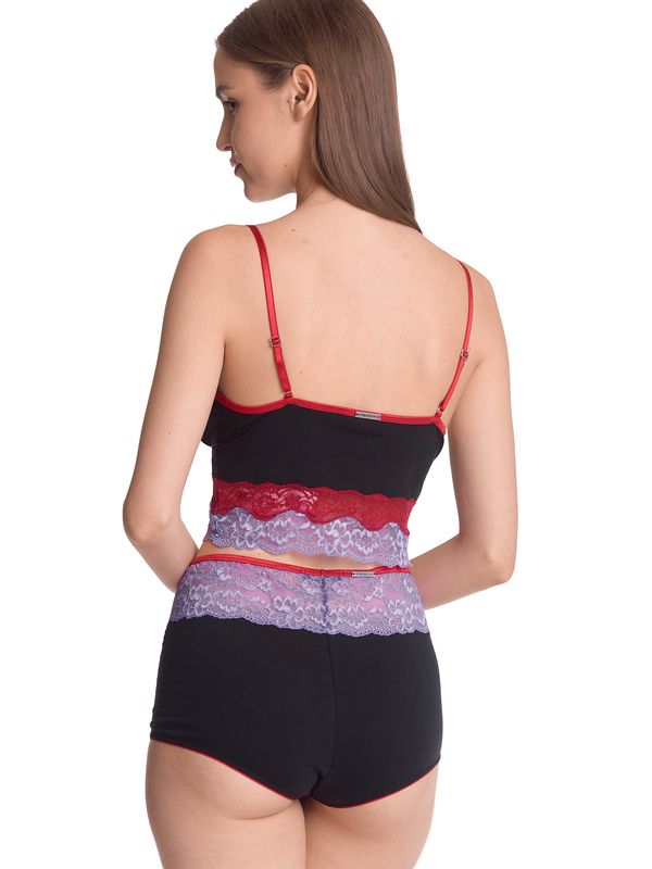 Nastrovje Potsdam Vive Maria Lavender Love Damen Wäscheset: Top mit Panty lilac/black Muttertagsangebot