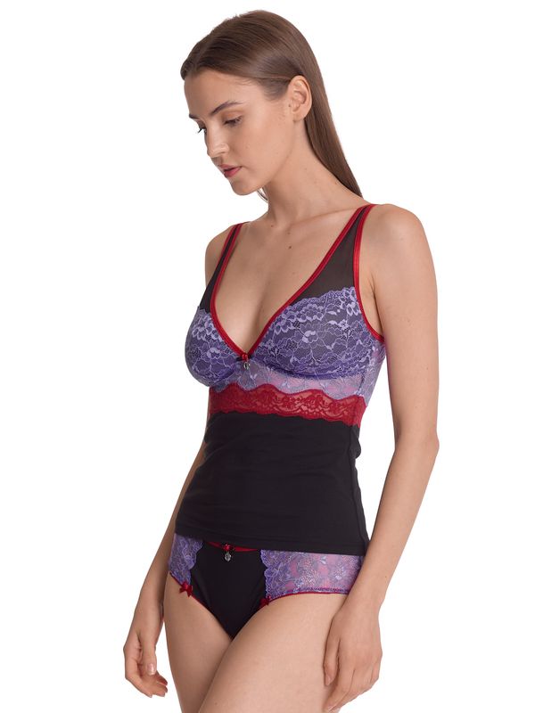 Nastrovje Potsdam Vive Maria Lavender Kiss Damen Wäscheset: Top mit Panty lilac/black Vatertagsangebot