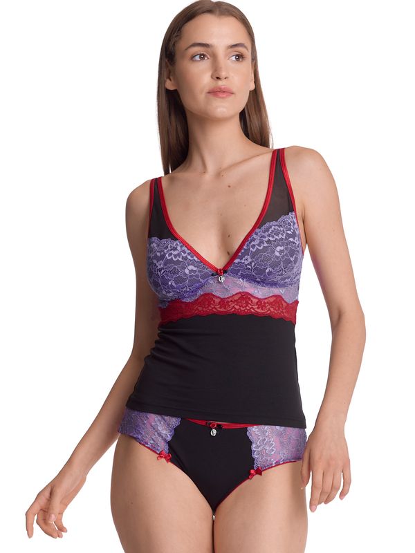 Nastrovje Potsdam Vive Maria Lavender Kiss Damen Wäscheset: Top mit Panty lilac/black Vatertagsangebot