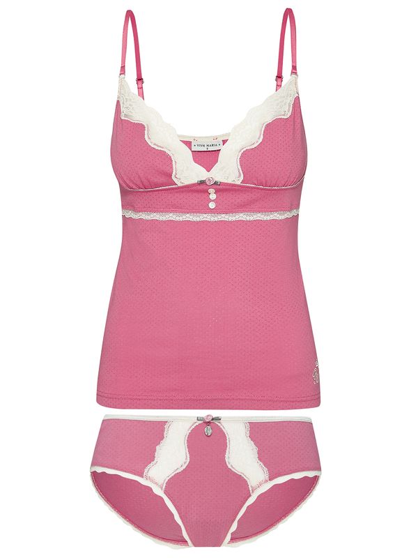 Nastrovje Potsdam Vive Maria Pink Princess Damen Wäscheset: Top mit Panty pink Jubiläumsangebot