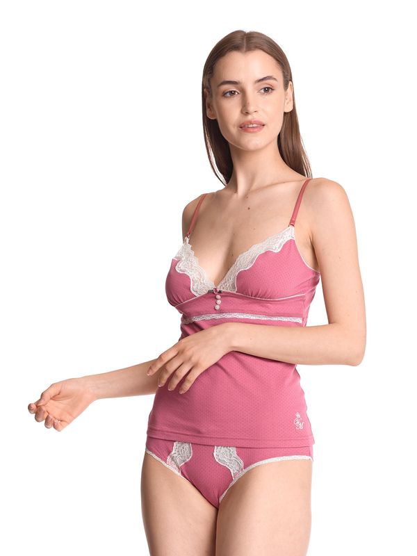 Nastrovje Potsdam Vive Maria Pink Princess Damen Wäscheset: Top mit Panty pink Jubiläumsangebot