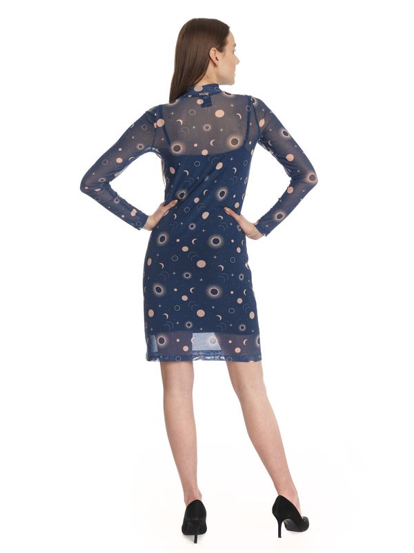Nastrovje Potsdam Pussy Deluxe Celestial Blue Mystic Damen 2-in-1-Kleid blau allover Kauf eins, bekomm eins gratis
