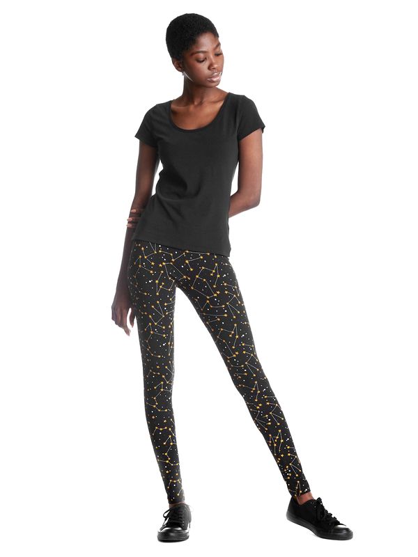 Nastrovje Potsdam Pussy Deluxe Celestial Stars Damen Leggings schwarz allover Riesige Ersparnisse