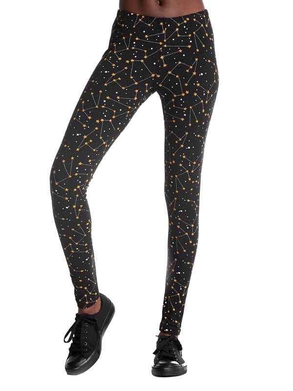 Nastrovje Potsdam Pussy Deluxe Celestial Stars Damen Leggings schwarz allover Riesige Ersparnisse