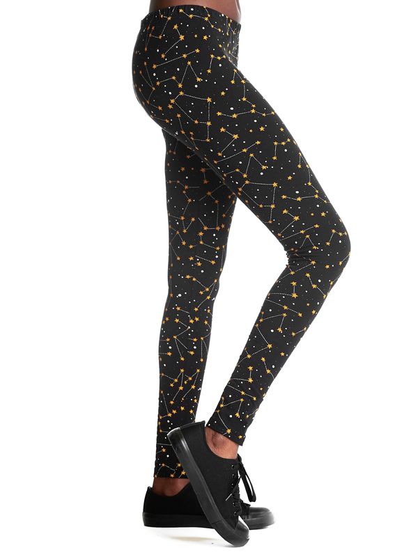 Nastrovje Potsdam Pussy Deluxe Celestial Stars Damen Leggings schwarz allover Riesige Ersparnisse