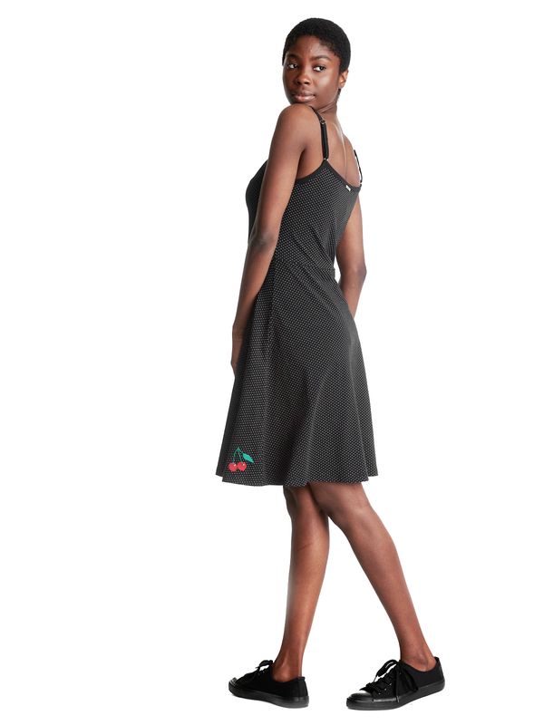 Nastrovje Potsdam Pussy Deluxe Dotties Cherry Damen Trägerkleid schwarz allover Super Sparpreis