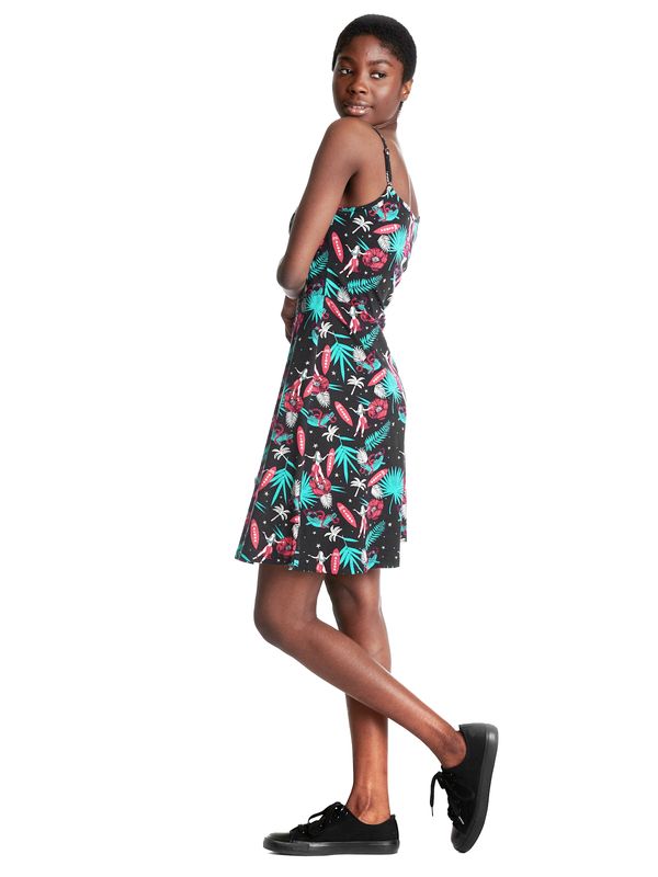 Nastrovje Potsdam Pussy Deluxe Aloha Damen Trägerkleid schwarz/allover Begrenzte Freigabe