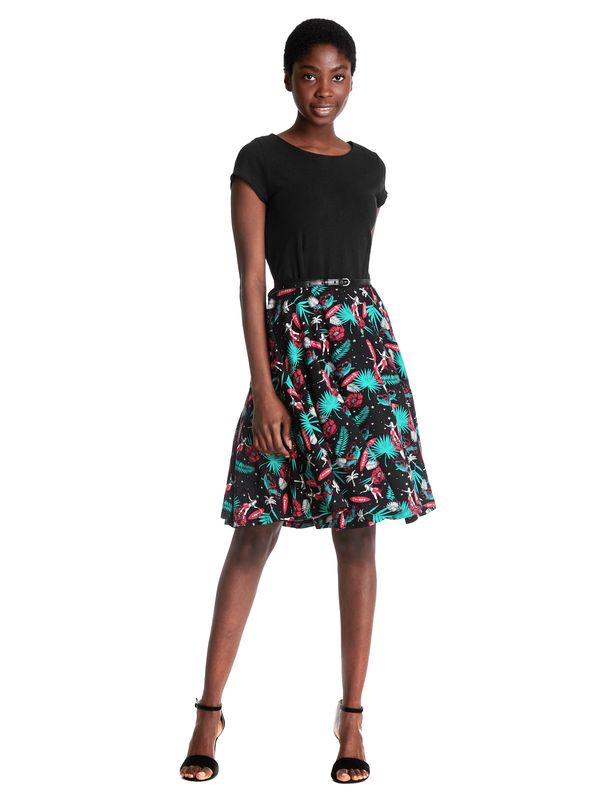 Nastrovje Potsdam Pussy Deluxe Aloha Damen Petticoat-Kleid schwarz/allover Letzte 3 Tage