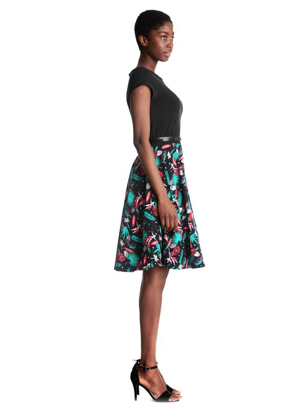 Nastrovje Potsdam Pussy Deluxe Aloha Damen Petticoat-Kleid schwarz/allover Letzte 3 Tage