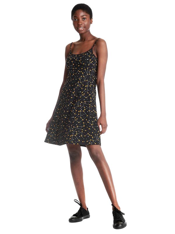 Nastrovje Potsdam Pussy Deluxe Celestial Stars Damen Trägerkleid schwarz allover Neueste Stile