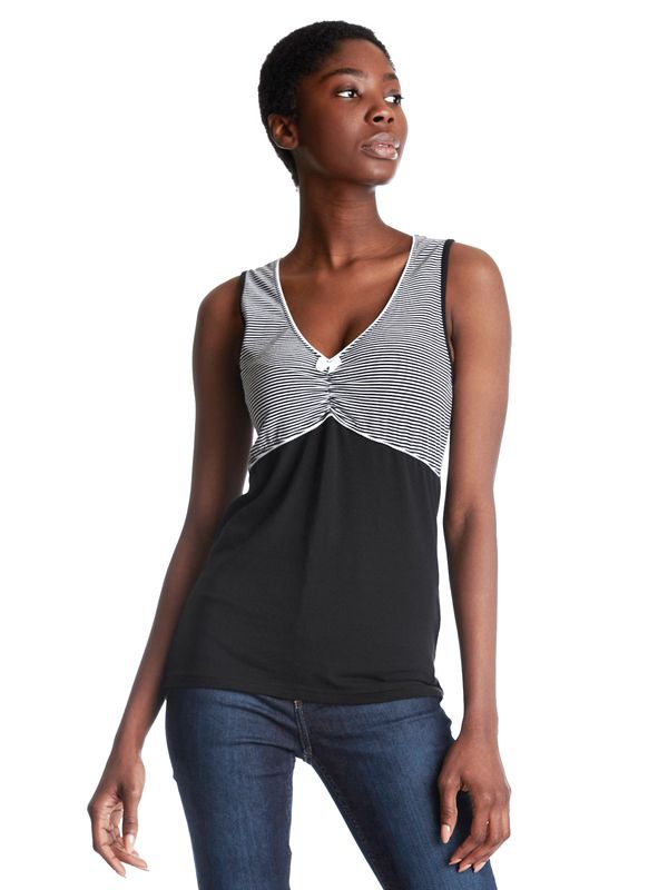 Nastrovje Potsdam Pussy Deluxe Mini Stripes Damen Tanktop schwarz allover Letzte 2 Tage