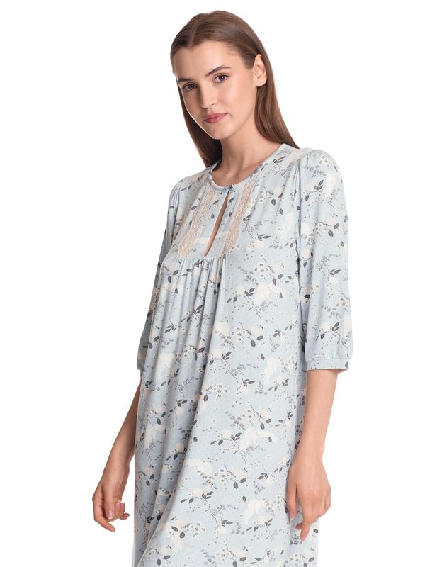 Nastrovje Potsdam Vive Maria Blue Dawn Damen Nachthemd blau allover Verkauf