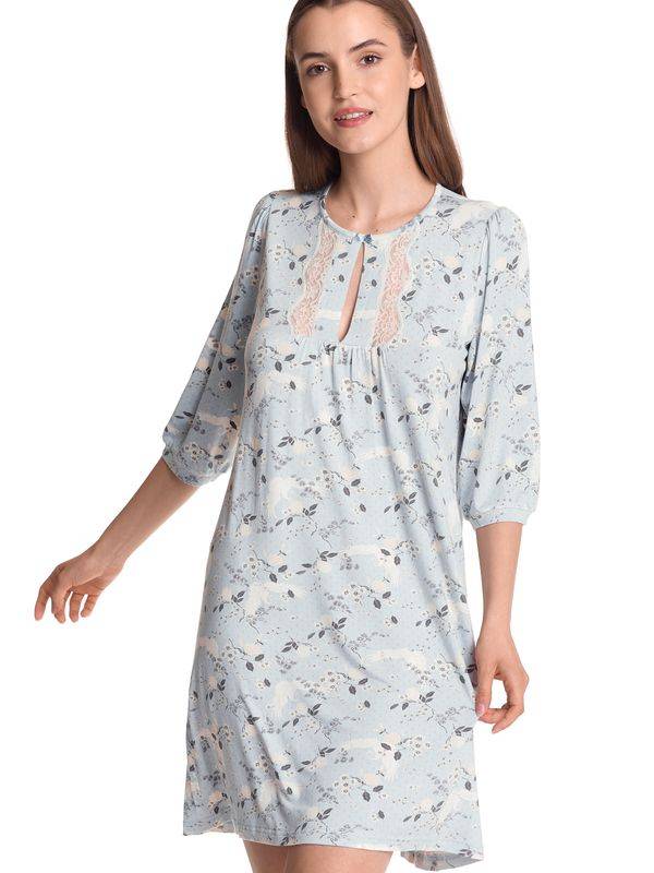 Nastrovje Potsdam Vive Maria Blue Dawn Damen Nachthemd blau allover Verkauf