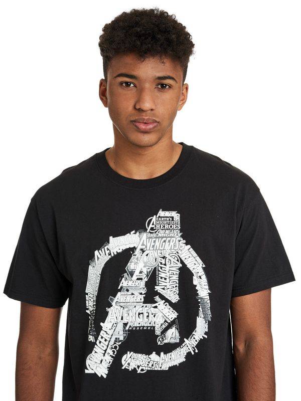 Nastrovje Potsdam The Avengers Avengers Logo Herren T-Shirt schwarz Versandkostenfrei