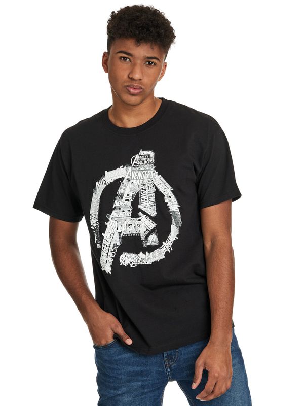 Nastrovje Potsdam The Avengers Avengers Logo Herren T-Shirt schwarz Versandkostenfrei