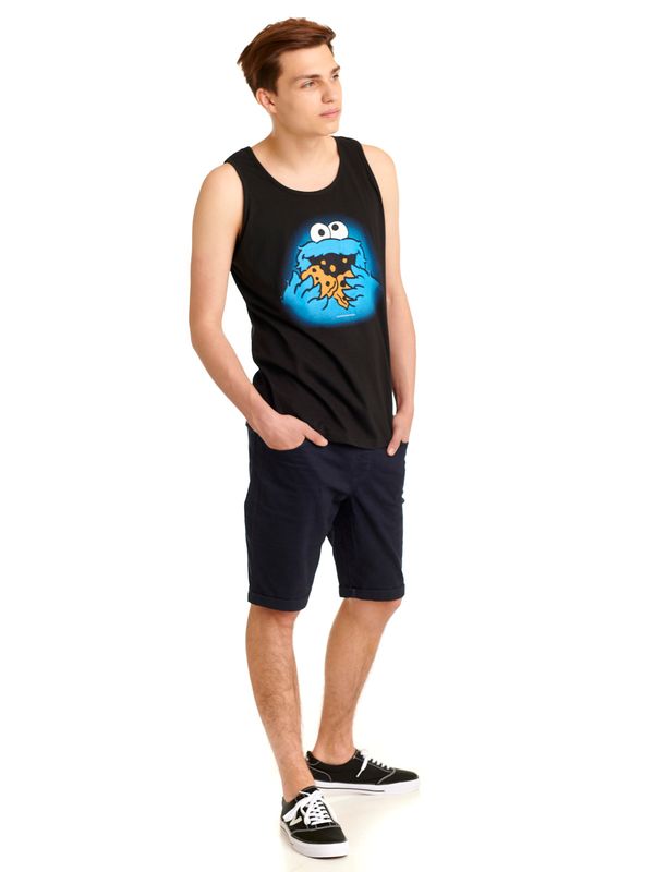 Nastrovje Potsdam Sesamstrasse Cookie Monster Herren Tanktop schwarz Großer Ausverkauf