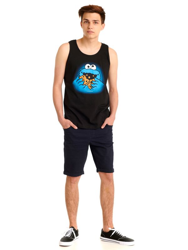 Nastrovje Potsdam Sesamstrasse Cookie Monster Herren Tanktop schwarz Großer Ausverkauf