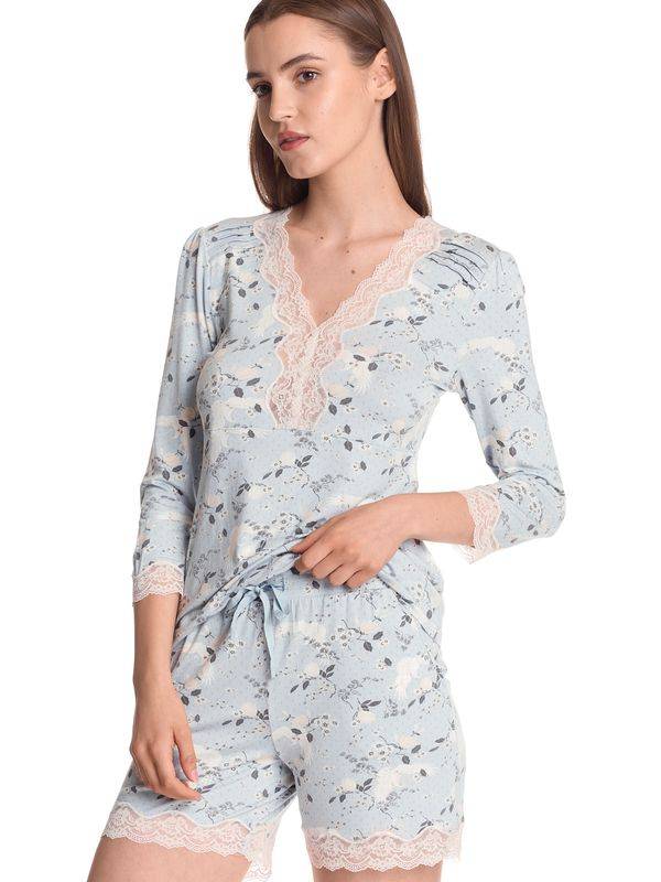 Nastrovje Potsdam Vive Maria Blue Sky Damen Pyjama blau allover Begrenztes Angebot