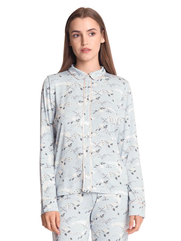 Nastrovje Potsdam Vive Maria Blue Monday Damen Pyjama blau allover Online Shopping