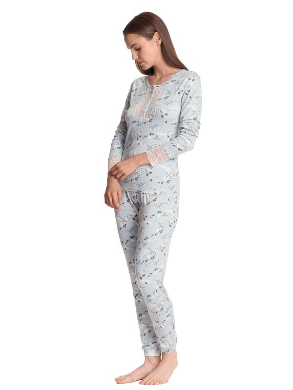 Nastrovje Potsdam Vive Maria Blue Dawn Damen Pyjama blau allover Exklusivangebot