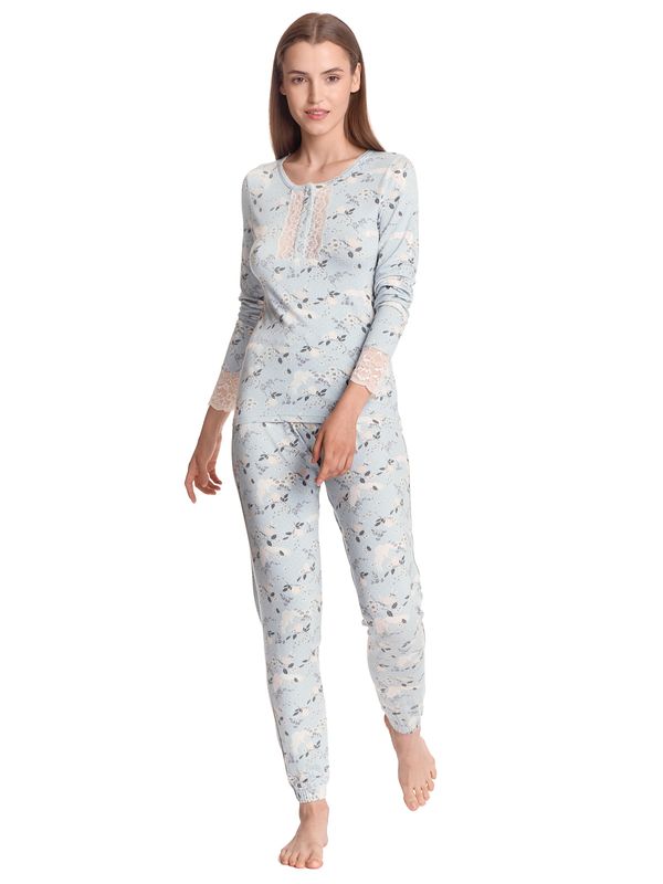 Nastrovje Potsdam Vive Maria Blue Dawn Damen Pyjama blau allover Exklusivangebot