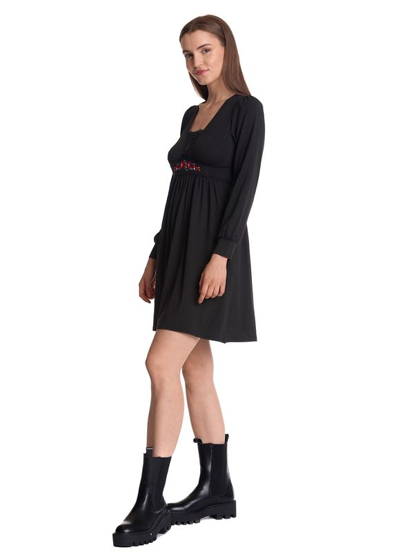 Nastrovje Potsdam Vive Maria Meadow Love Damen A-Linien-Kleid schwarz allover Preisnachlass