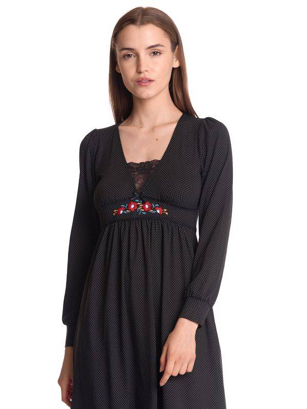 Nastrovje Potsdam Vive Maria Meadow Love Damen A-Linien-Kleid schwarz allover Preisnachlass