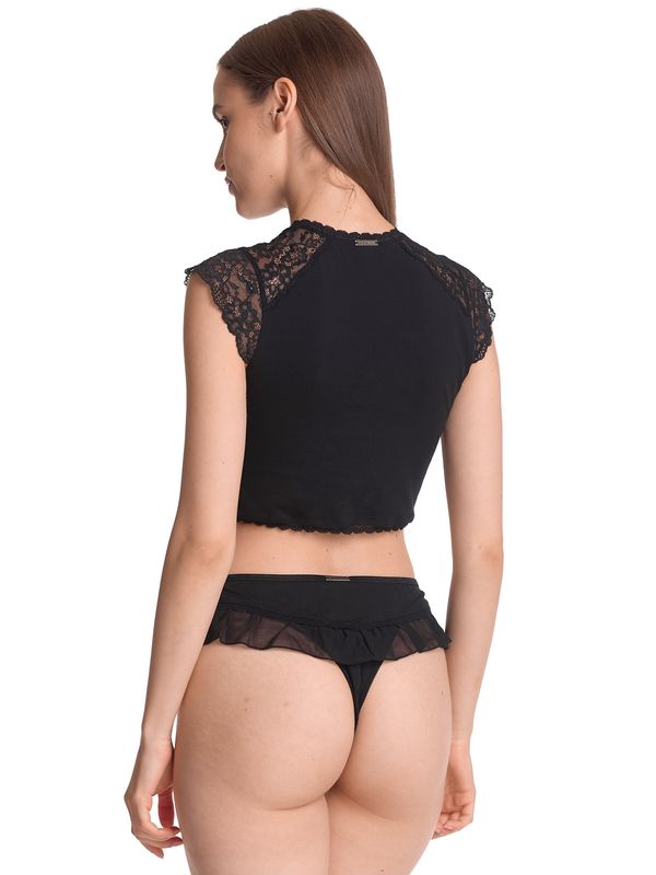 Nastrovje Potsdam Vive Maria Ladylove Damen Wäscheset: Top mit Slip schwarz Black Friday