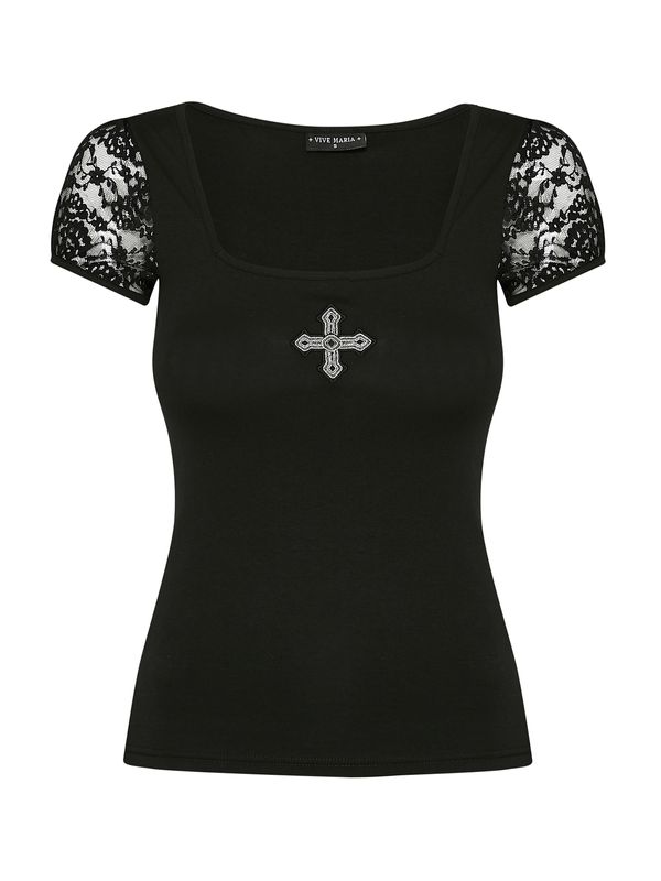 Nastrovje Potsdam Vive Maria Black Vamp Damen T-Shirt schwarz Weihnachtsangebot