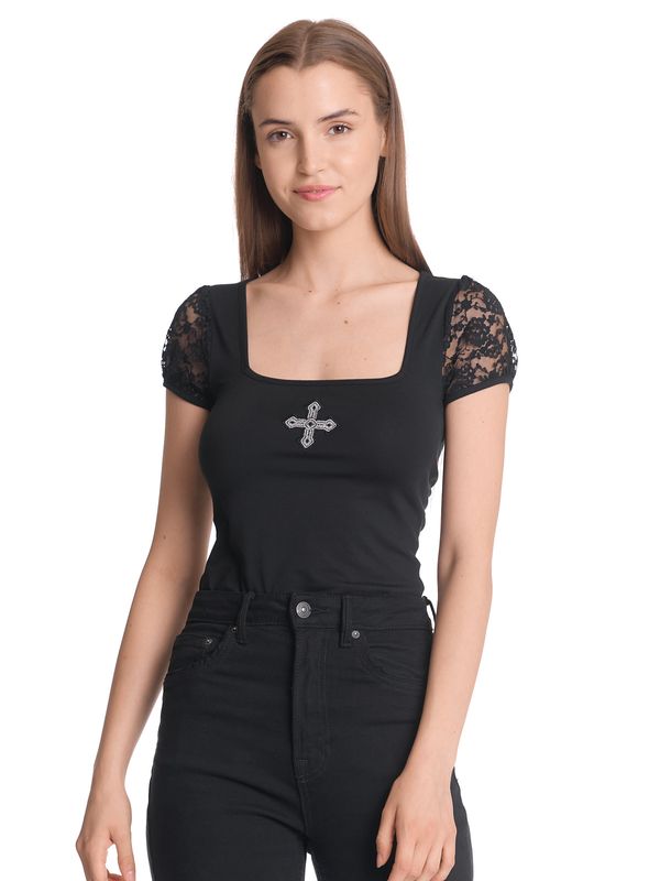 Nastrovje Potsdam Vive Maria Black Vamp Damen T-Shirt schwarz Weihnachtsangebot