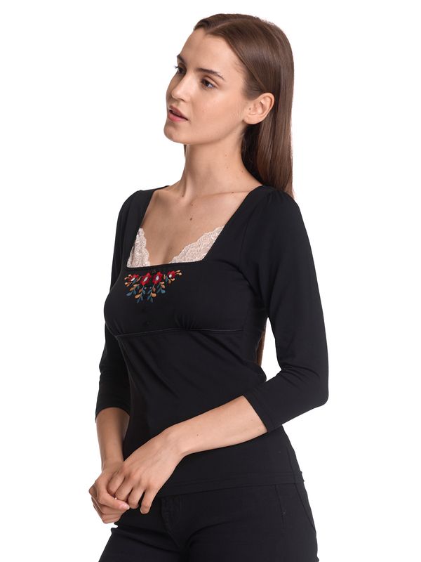 Nastrovje Potsdam Vive Maria Meadow Love Damen Langarmshirt schwarz Osterangebot