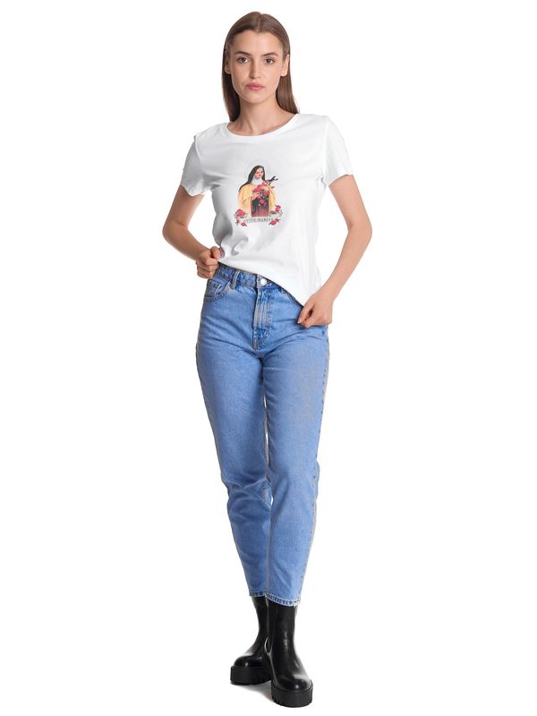 Nastrovje Potsdam Vive Maria Holy Therese Damen T-Shirt weiss Heißer Verkauf