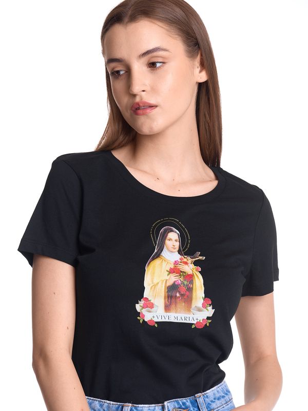 Nastrovje Potsdam Vive Maria Holy Therese Damen T-Shirt schwarz Top Angebot