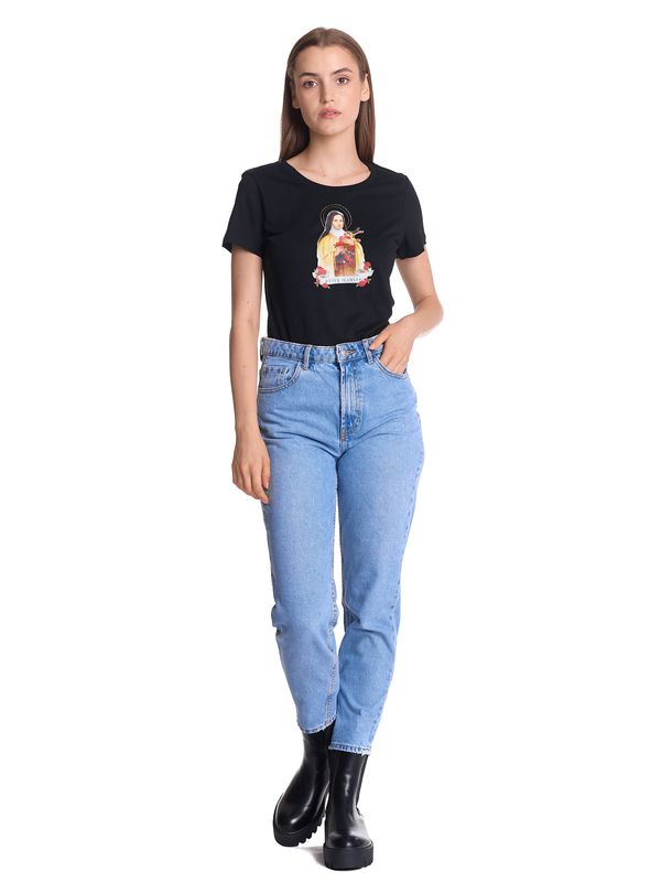 Nastrovje Potsdam Vive Maria Holy Therese Damen T-Shirt schwarz Top Angebot