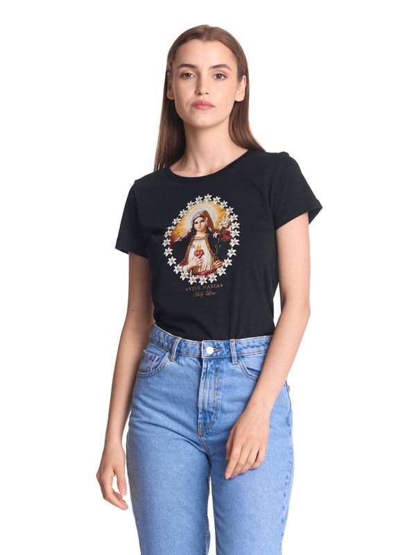Nastrovje Potsdam Vive Maria Holy Love Damen T-Shirt schwarz Zeitlich begrenztes Angebot