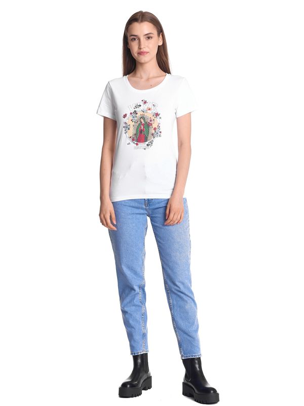 Nastrovje Potsdam Vive Maria College Maria Damen T-Shirt weiss Große Rabatte
