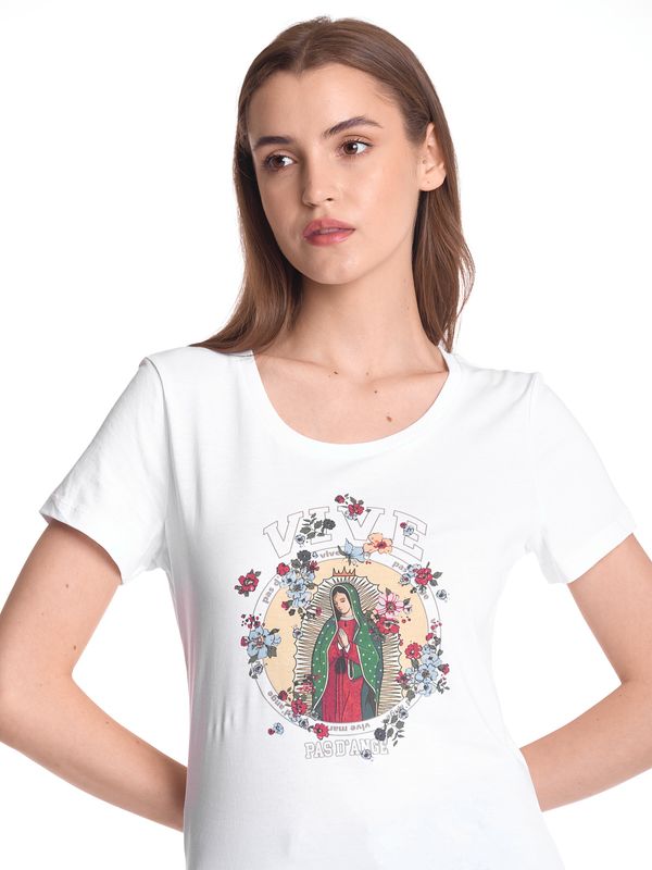 Nastrovje Potsdam Vive Maria College Maria Damen T-Shirt weiss Große Rabatte