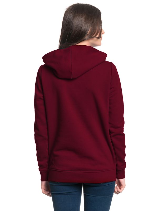 Nastrovje Potsdam Pussy Deluxe Logo Damen Schalkragenpullover rot/schwarz Letzter Tag