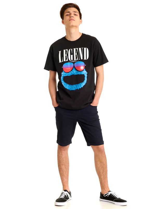 Nastrovje Potsdam Sesamstrasse Cookie Legend Herren T-Shirt schwarz Nur noch ein Tag übrig