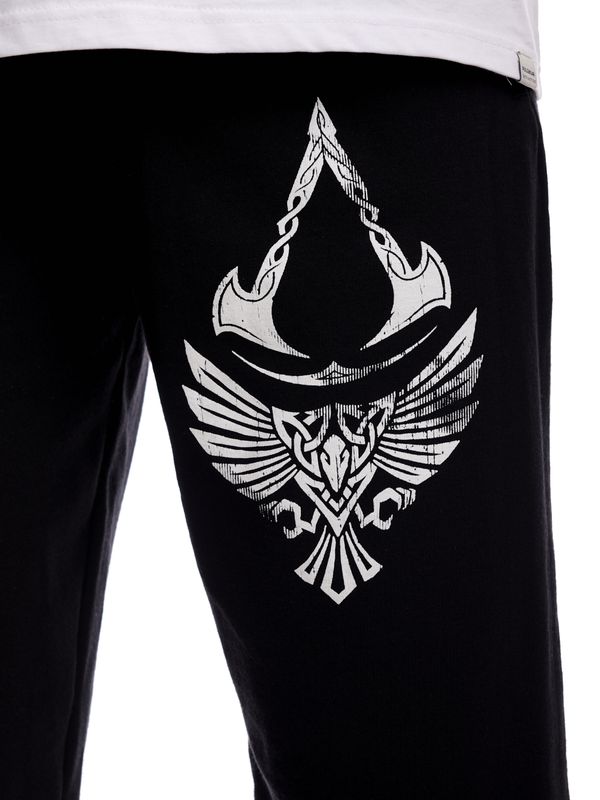Nastrovje Potsdam Assassins Creed Valhalla Raven & Symbol Herren Jogginghose schwarz Riesige Rabatte