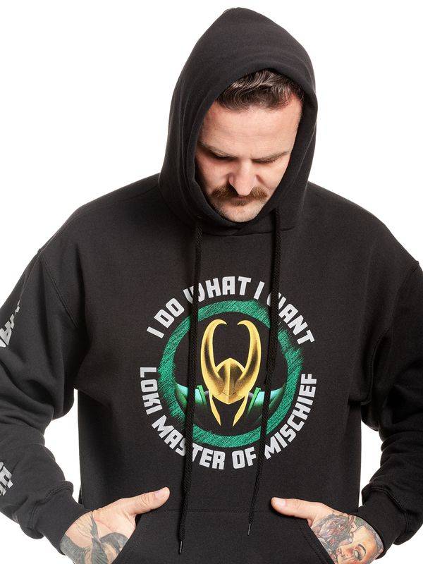 Nastrovje Potsdam Loki Master Of Mischief Herren Kapuzensweatshirt schwarz 50% Rabatt mit kostenlosem Versand