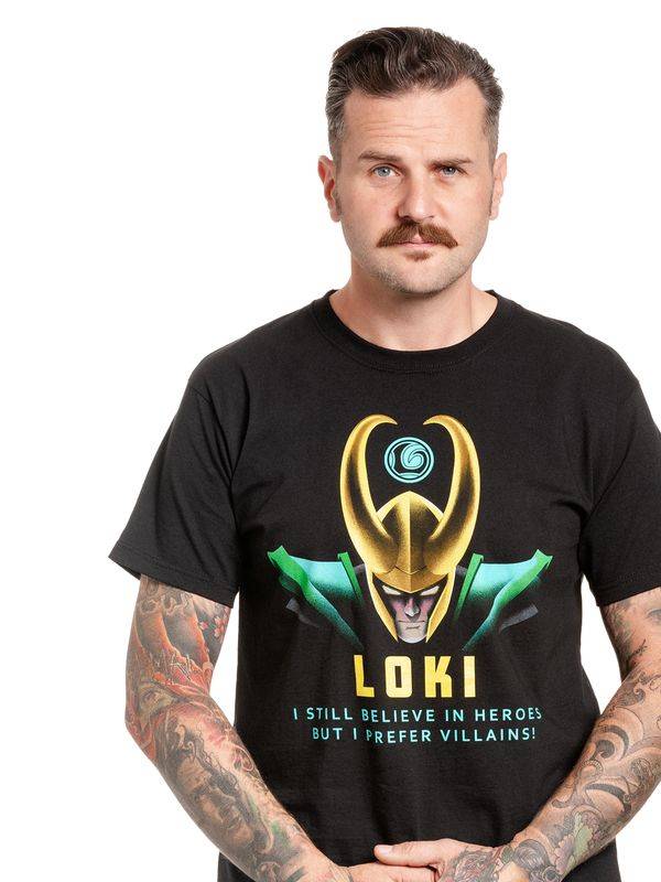 Nastrovje Potsdam Loki Villains Herren T-Shirt schwarz Clearance-Verkauf