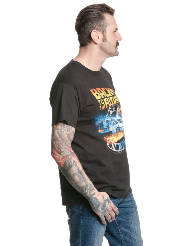 Nastrovje Potsdam Back To The Future Time Herren T-Shirt schwarz Begrenzt auf 3 Tage