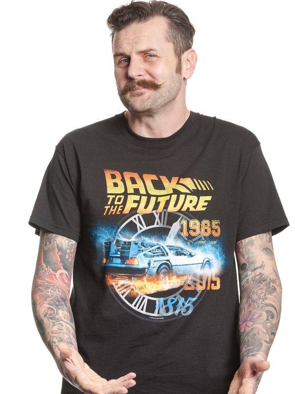Nastrovje Potsdam Back To The Future Time Herren T-Shirt schwarz Begrenzt auf 3 Tage