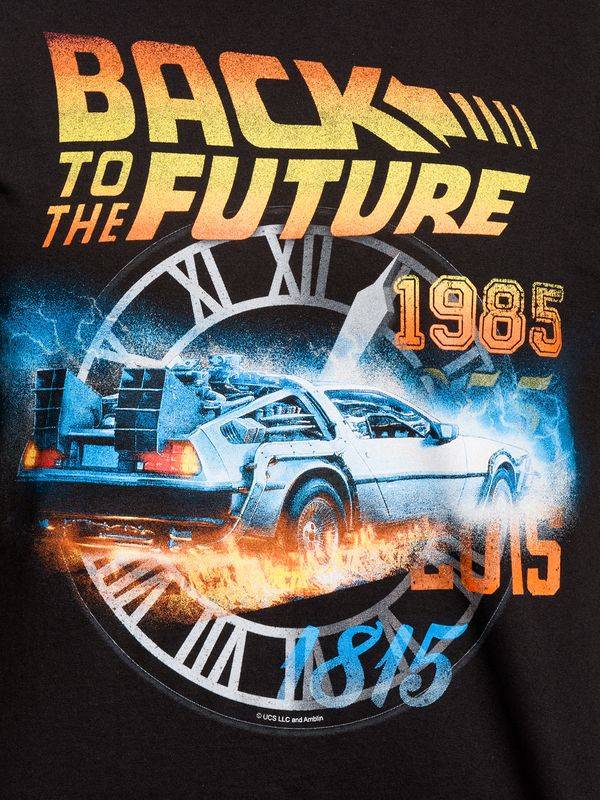 Nastrovje Potsdam Back To The Future Time Herren T-Shirt schwarz Begrenzt auf 3 Tage