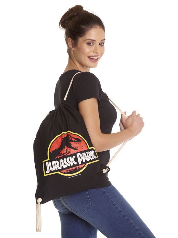 Nastrovje Potsdam Jurassic Park Logo Gymbag schwarz Im Verkauf