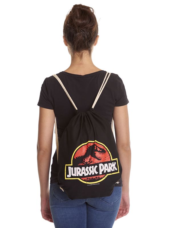 Nastrovje Potsdam Jurassic Park Logo Gymbag schwarz Im Verkauf