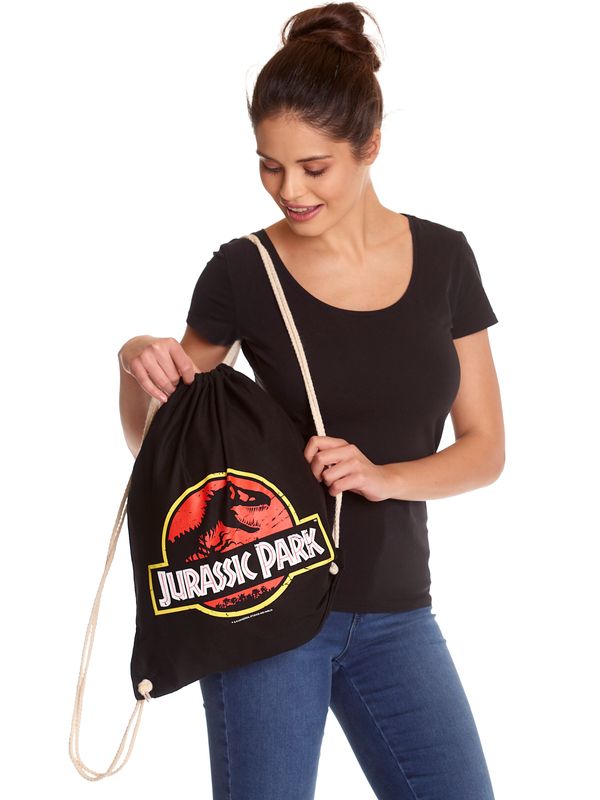 Nastrovje Potsdam Jurassic Park Logo Gymbag schwarz Im Verkauf