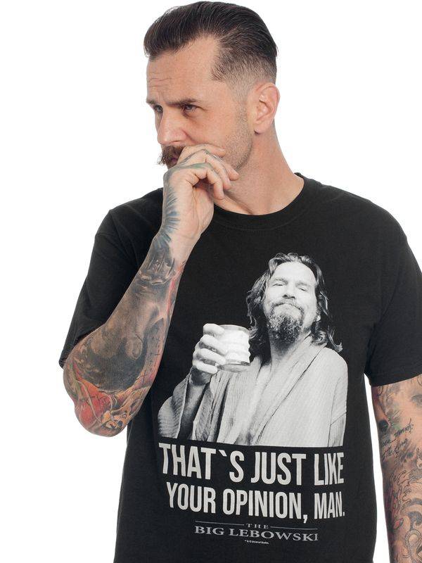 Nastrovje Potsdam The Big Lebowski Dude Herren T-Shirt schwarz Verkauf