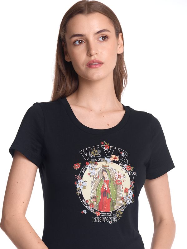 Nastrovje Potsdam Vive Maria College Maria Damen T-Shirt schwarz Limitierter Zeitrabatt